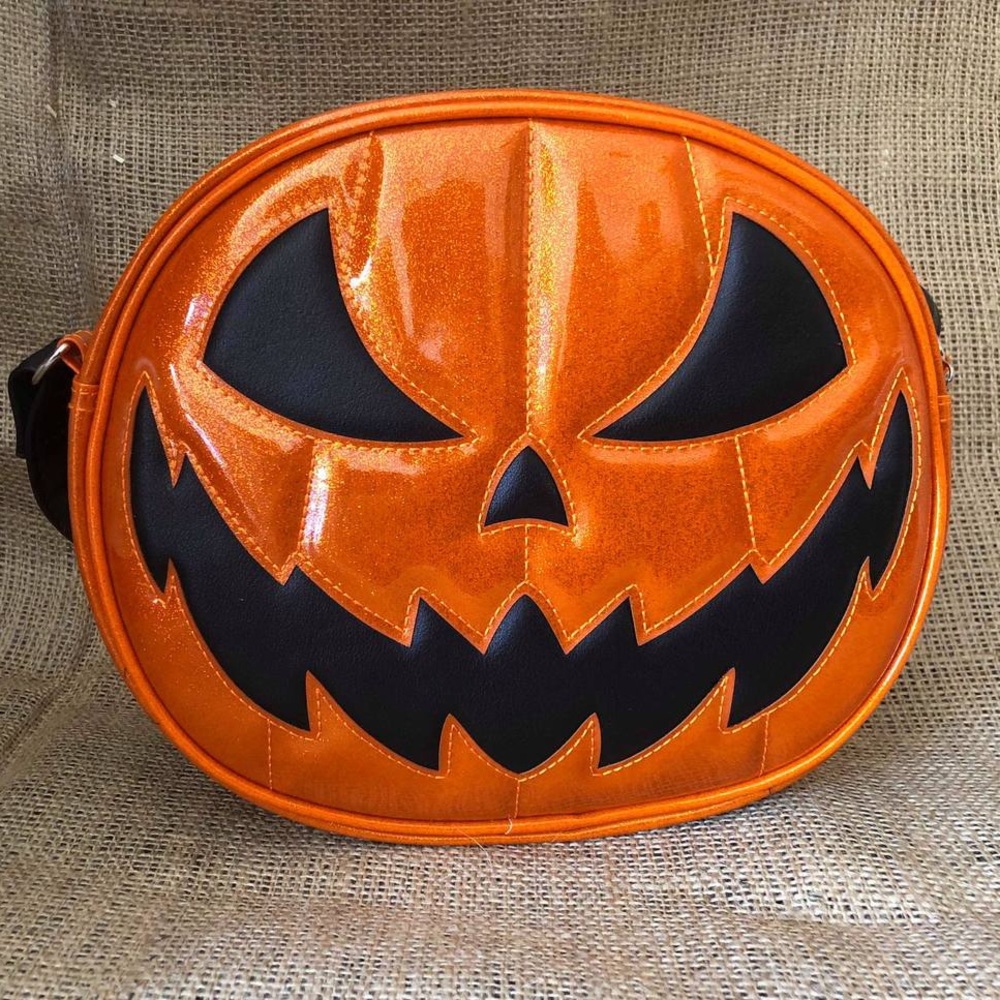 Double sided pumpkin purse